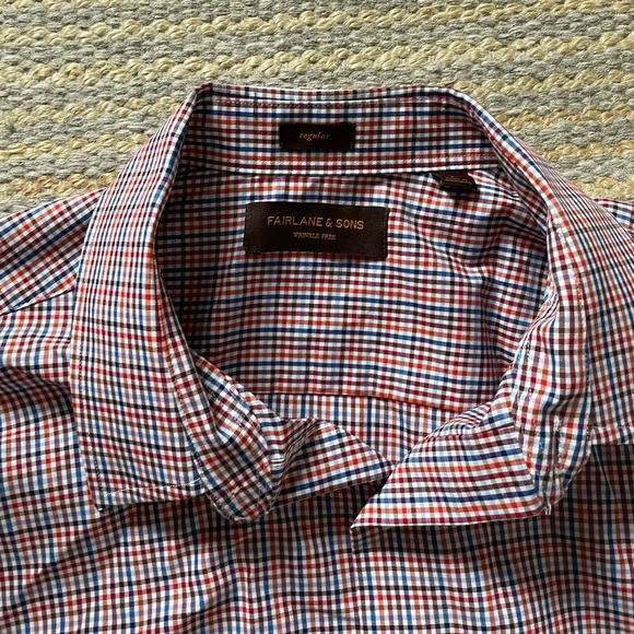 Men’s Fairlane and Son’s Checkered Button Down - Picture 2 of 3